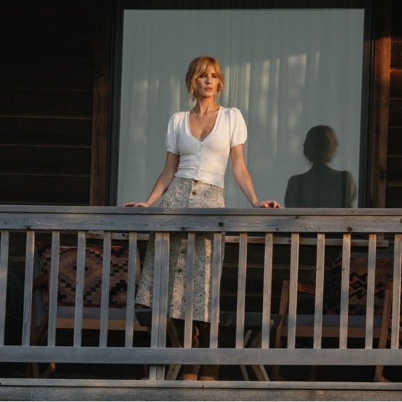 Ralph Lauren RRL Floral Print Linen Midi Skirt Full Vintage Floral A Line Knee 2 - Picture 11 of 11